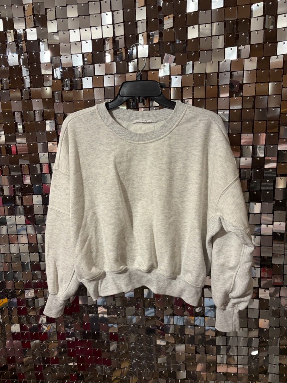 Light Gray Crewneck Sweatshirt